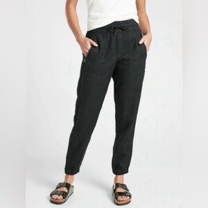 Athleta 100% linen Cabo jogger pants